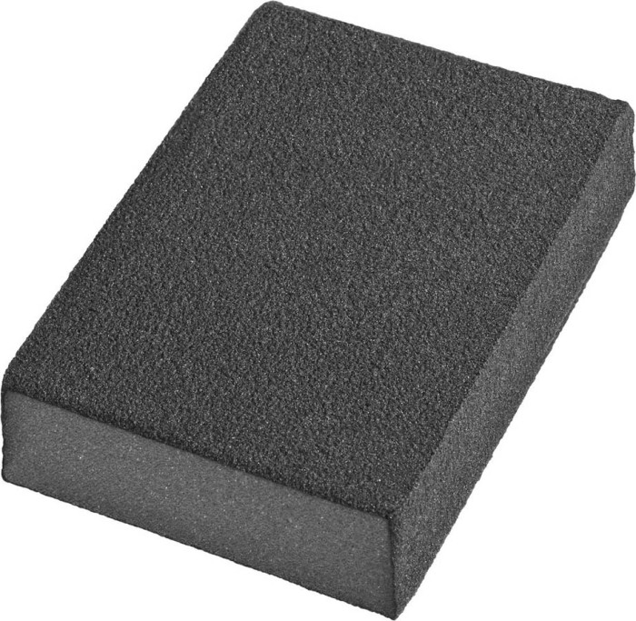 DEXX 100х68х26мм, Р120, четырехсторонняя, AL2O3 средняя жесткость, губка шлифовальная 35637-120