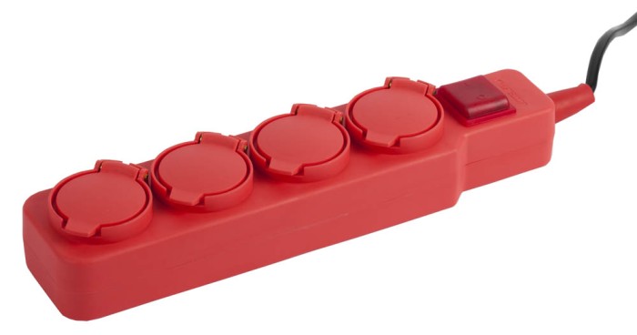 СВЕТОЗАР 3600 Вт, 3 м, 4 гнезда, заземление и выключатель, удлинитель электрический SV-55019-3