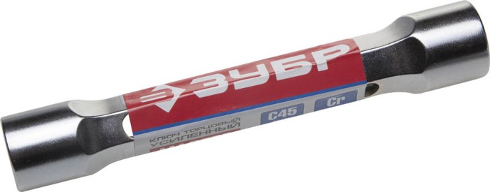 ЗУБР 22 х 24 мм, двухсторонний, усиленный, шестигранный профиль, ключ торцовый 27190-22-24