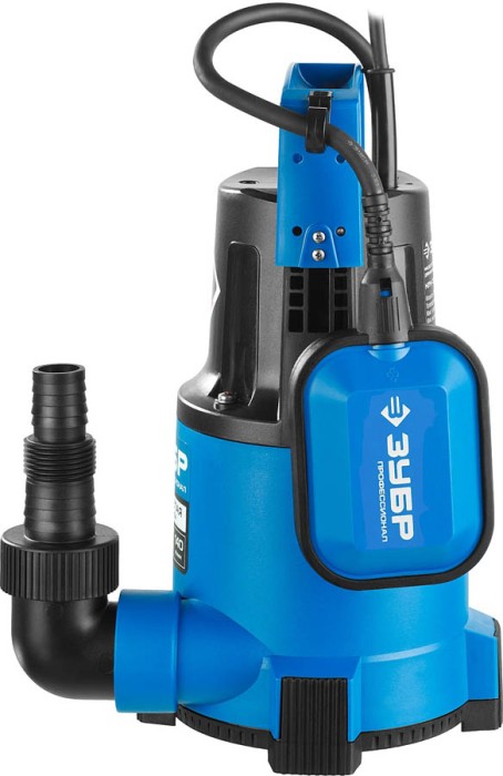 ЗУБР 400 Вт, 140 л/мин, насос погружной дренажный для чистой воды НПЧ-Т3-400 Профессионал