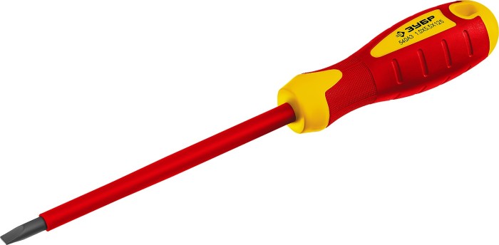ЗУБР SL5х125 мм, отвертка диэлектрическая 25261-5.5-125_z01