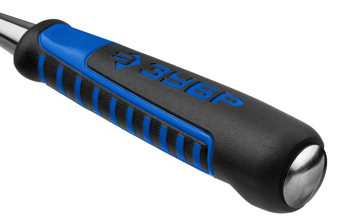 ЗУБР 22 мм, для ударных работ, с ударопрочной двухкомпонентной ручкой и стальным затыльником, стамеска 18097-22_z01 Профессионал