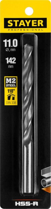 STAYER Ø 11 х 142 мм, сверло спиральное по металлу 29602-11 Professional