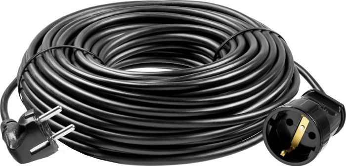 ЗУБР 30 м, 2500 Вт, 1 гнездо, удлинитель электрический силовой ПВС 307-Ш 55022-30