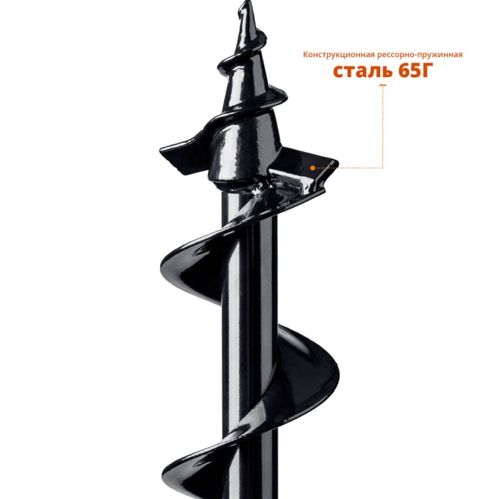 ЗУБР  d 80 мм, грунт, шнек для мотобуров (7051-8)