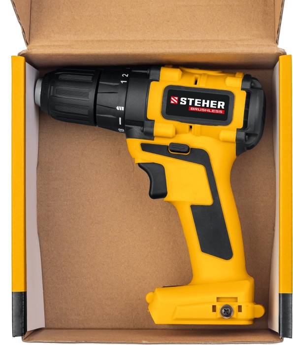 STEHER 20 В бесщёточная дрель-шуруповерт, без АКБ, в коробке, CDB-200