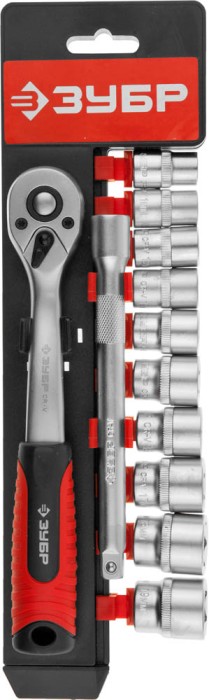 ЗУБР 12 шт., набор торцовых головок 27646-H12