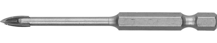ЗУБР  3 мм, 4-х резцовый, длина 65 мм, шестигранный хвостовик, сверло по стеклу и кафелю 29845-03