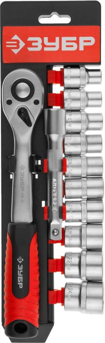 ЗУБР 12 шт., набор торцовых головок 27647-H12