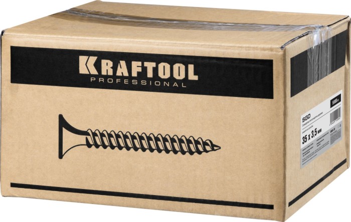 KRAFTOOL 35 х 3.5 мм, 5800 шт., СГД саморезы гипсокартон-дерево 3005-35