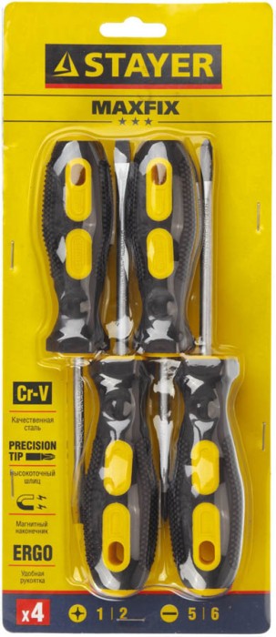 STAYER 4 шт., набор отверток 2513-H4_z01