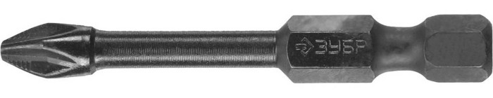 ЗУБР PH2, 50 мм, 2 шт., кованые биты &quot;ПРОФИ&quot; Phillips 26021-2-50-S2