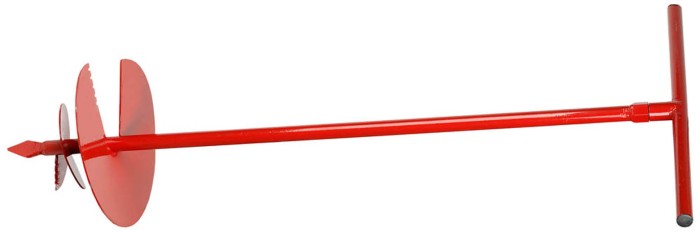 Диаметр шнека 250 мм, твердосплавная напайка на рабочей кромке, бур садовый ручной 39491-250