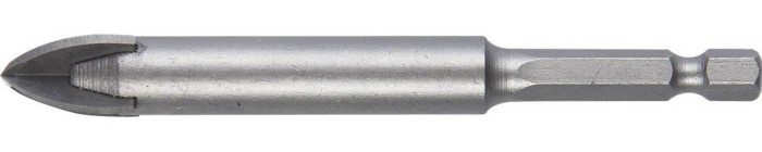 ЗУБР  14 мм, 4-х резцовый, длина 100 мм, шестигранный хвостовик, сверло по стеклу и кафелю 29845-14