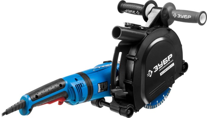 ЗУБР 2100 Вт, 8000 об/мин, 0-45 мм, штроборез электрический ЗШ-П45-2100 ПВТК Профессионал