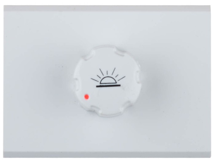 СВЕТОЗАР цвет белый, без вставки и рамки, диммер &quot;ЭФФЕКТ&quot; SV-54442-W