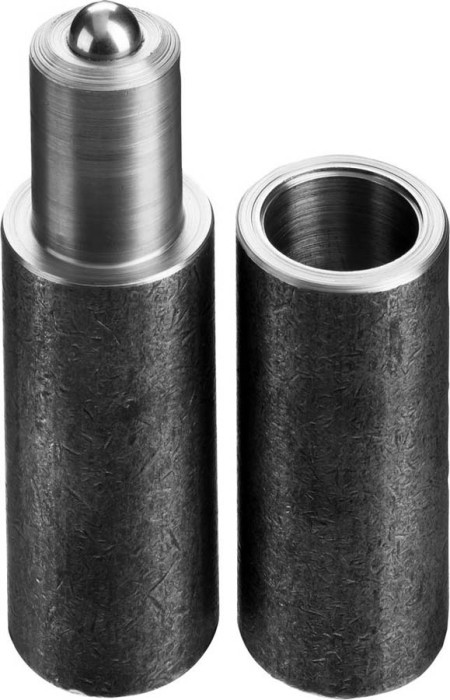 СИБИН 25 x 120 мм, ось 34.5 мм, галтованная, c впрессованным шариком, петля для металлических дверей 37617-120-25