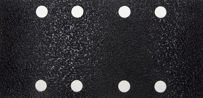 URAGAN 80 х 166 мм, P60, 50 шт., для мягких пород дерева, 8 отверстий по линии, лист шлифовальный для ПШМ 907-21101-060-50