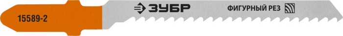 ЗУБР по дереву, фанере, оргстекло, фигурный рез, EU-хвостовик, шаг 2 мм, 50 мм, 2 шт., полотна для эл/лобзика 15589-2_z02 Профессионал