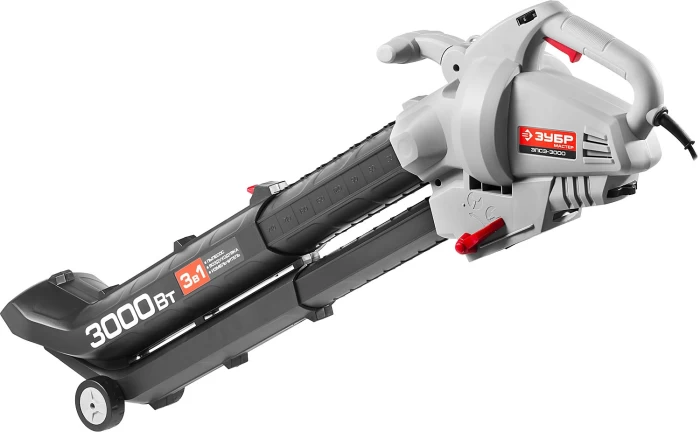 ЗУБР 3000 Вт, 75 м/с, 810 м3/ч, пылесос-воздуходувка садовый электрический ЗПСЭ-3000