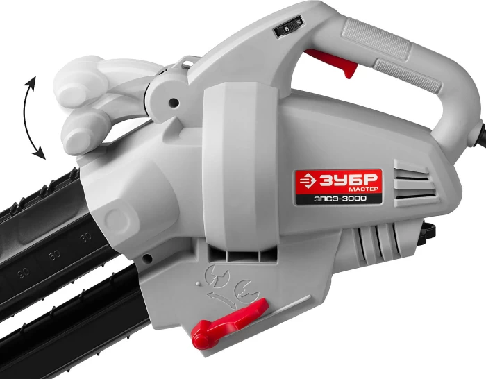 ЗУБР 3000 Вт, 75 м/с, 810 м3/ч, пылесос-воздуходувка садовый электрический ЗПСЭ-3000