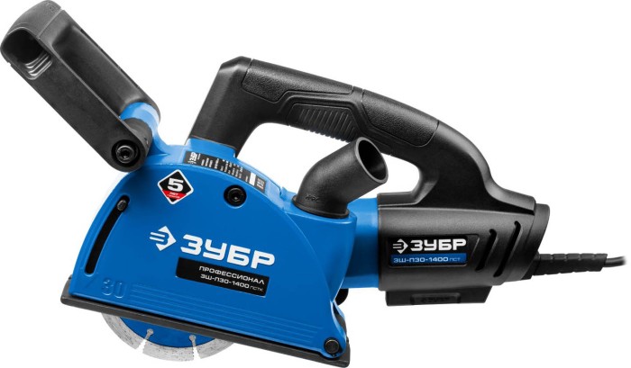 ЗУБР 1400 Вт, 8800 об/мин, 0-30 мм, штроборез электрический ЗШ-П30-1400 ПСТ Профессионал