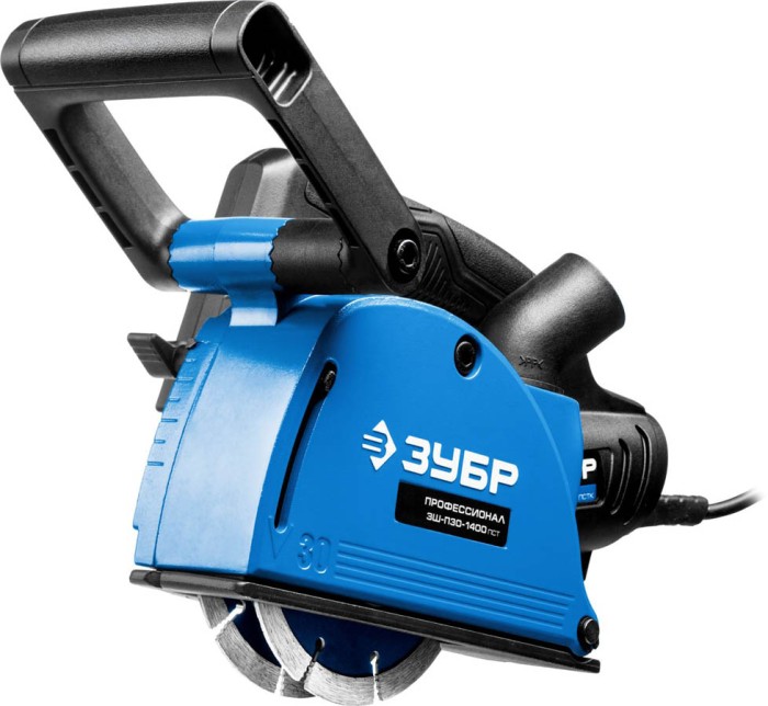 ЗУБР 1400 Вт, 8800 об/мин, 0-30 мм, штроборез электрический ЗШ-П30-1400 ПСТ Профессионал