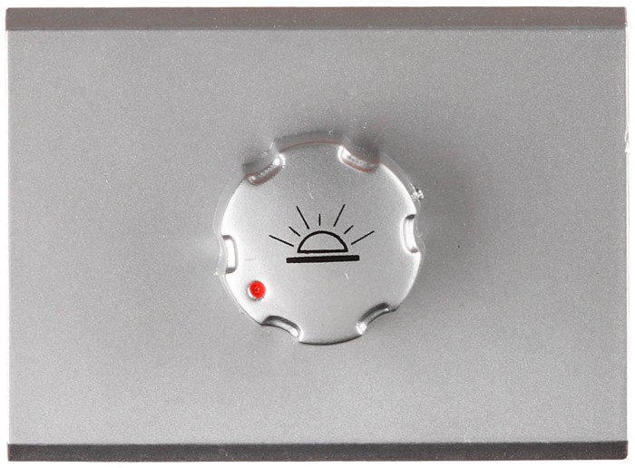 СВЕТОЗАР цвет светло-серый металлик, без вставки и рамки, диммер &quot;ЭФФЕКТ&quot; SV-54442-SM