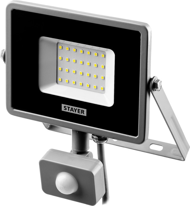 STAYER 30 Вт, LEDPro, датчик движения, прожектор светодиодный 57133-30