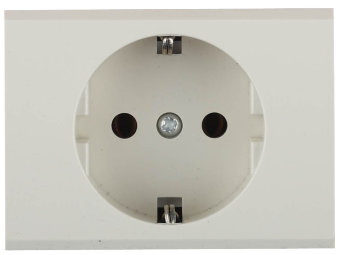 СВЕТОЗАР одинарная, без вставки и рамки, розетка &quot;ЭФФЕКТ&quot; SV-54400-B