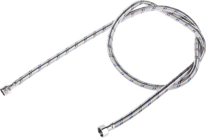 STAYER 1/2&quot;, 1.5 м, оплетка из нержавеющей стали, подводка гибкая для воды 51015-G/S-150
