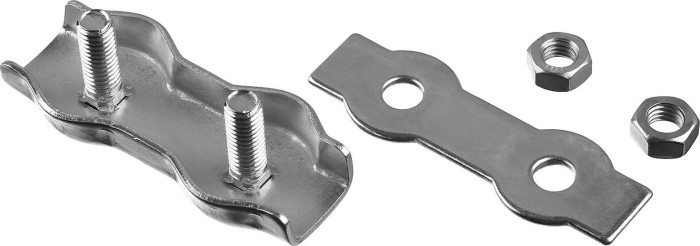 ЗУБР 4 мм, 2 шт., зажим троса двойной 304446-04