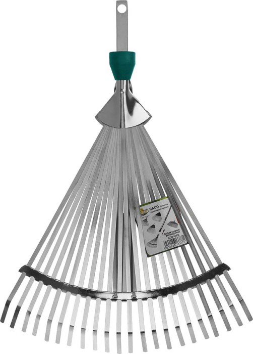 RACO 300-450 мм, 22 зубца, регулируемые, грабли веерные 4230-53852