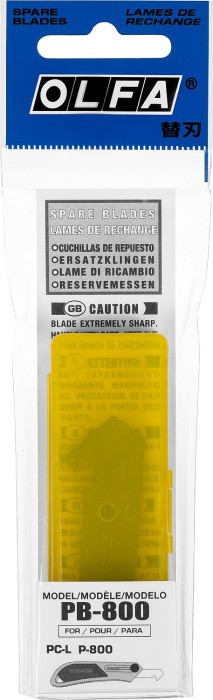 OLFA 3 шт., 61х13(16)х0,6 мм, лезвия двухсторонние для резака OL-PB-800