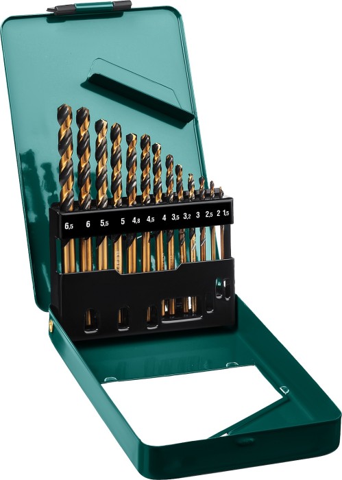 KRAFTOOL 13 шт. (Ø 1,5-6,5 мм), класс A, HSS-Co(8%), набор сверл по металлу 29656-H13