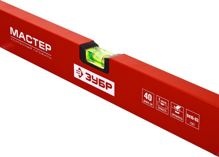 ЗУБР 400 мм, уровень коробчатый 34584-040 Мастер