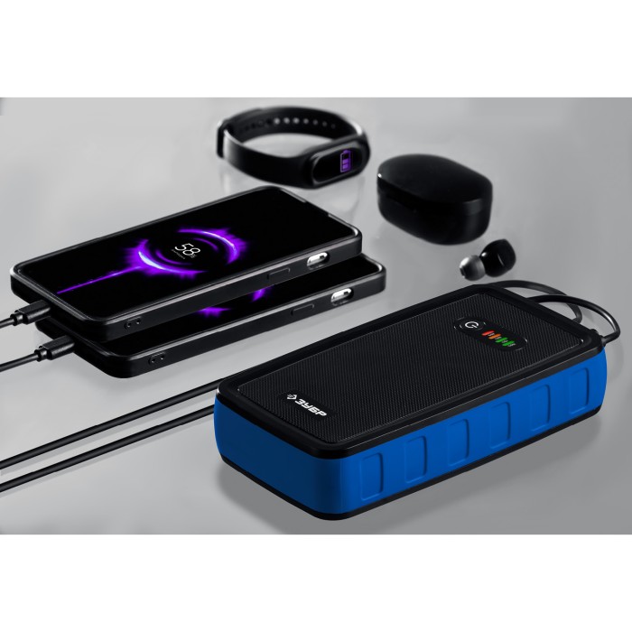 ЗУБР 12 В, макс. 800А, аккумуляторное пусковое устройство АПУ-800 59319