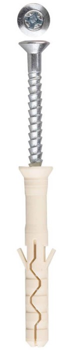 ЗУБР 60 x 8 мм, 60 шт., дюбель-гвоздь нейлоновый с потайным бортиком 4-301375-08-060 Профессионал