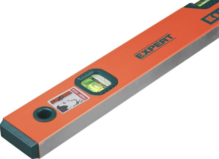 KRAFTOOL1800 мм, уровень с зеркальным глазком, фрезерованный, точность 0.5 мм/м, 34710-180 Expert