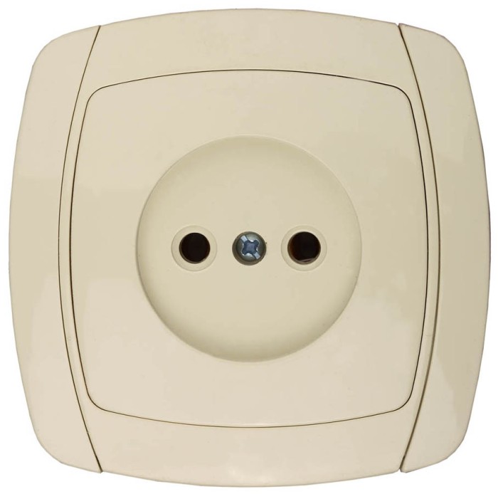 СВЕТОЗАР 16А/~250В, бежевый, розетка одинарная в сборе &quot;CITY LIGHT&quot; SV-54200-B