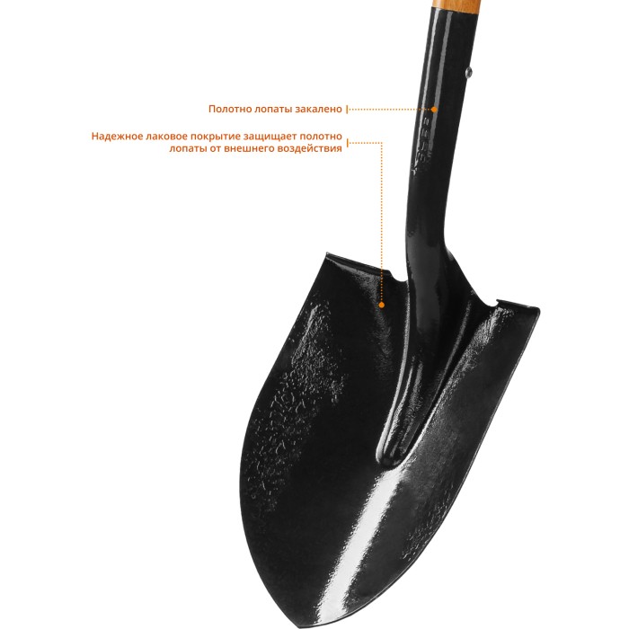 ЗУБР 290x210x1200 мм, деревянный черенок, лопата штыковая Профи-10 4-39530_z02 Профессионал