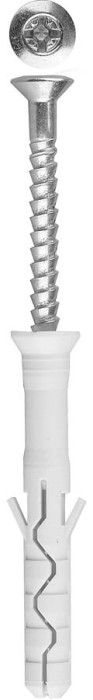 ЗУБР 80 x 8 мм, 50 шт., дюбель-гвоздь нейлоновый с потайным бортиком 4-301375-08-080 Профессионал