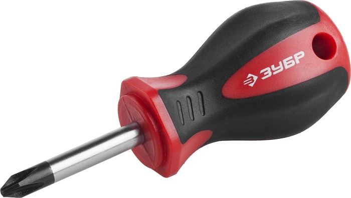 ЗУБР PH2x38 мм, отвертка STUBBY 25062-38-2_z03 Мастер