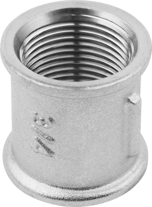 ЗУБР 3/4&quot;, никелированная латунь, муфта ЭКСПЕРТ 51291-3/4