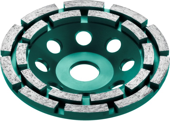 KRAFTOOL 125 мм, алмазная, двухрядная, шлифовальная чашка INDUSTRIAL 33369-125