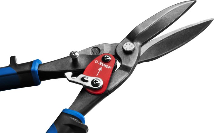 ЗУБР 300 мм, прямые удлинённые, ножницы по металлу Катран 23130-SL Профессионал