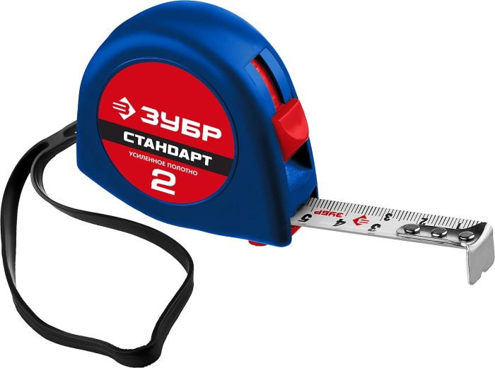 ЗУБР 2 м х 16 мм, рулетка 34016-2 Мастер