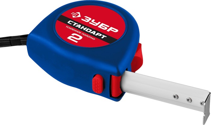 ЗУБР 2 м х 16 мм, рулетка 34016-2 Мастер