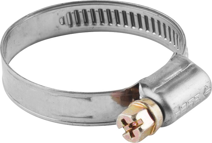 ЗУБР 5 шт., 16-25 мм, накатная лента 9 мм, нерж. сталь, хомуты 3787-16-25 Профессионал