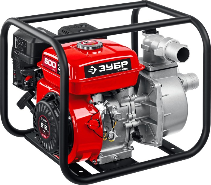 ЗУБР 600 л/мин, мотопомпа бензиновая МП-600